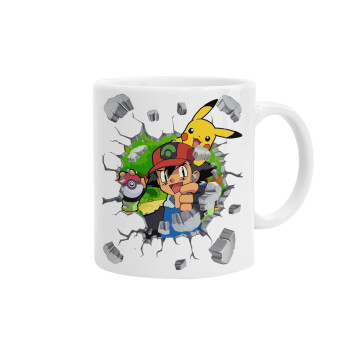 Pokemon brick, Ceramic coffee mug, 330ml (1pcs)