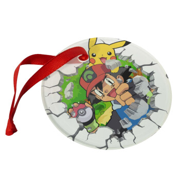 Pokemon brick, Christmas ornament glass 9cm