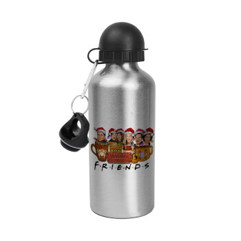 FRIENDS xmas, Metallic water jug, Silver, aluminum 500ml