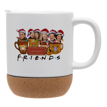 FRIENDS xmas, Ceramic coffee mug Cork (MAT), 330ml (1pcs)