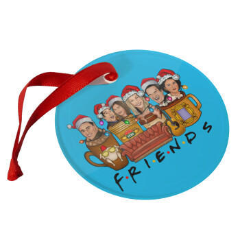 FRIENDS xmas, Christmas ornament glass 9cm