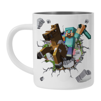 Minecraft brick, Mug Stainless steel double wall 300ml