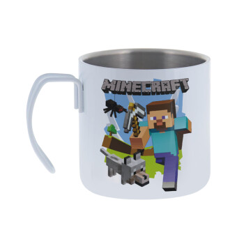 Minecraft Alex and friends, Mug Stainless steel double wall 400ml