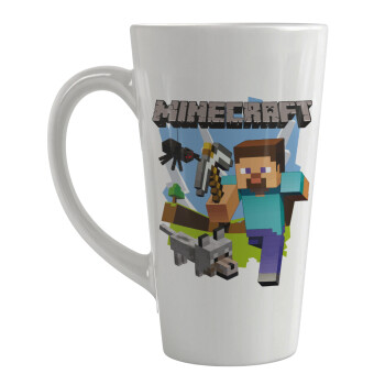 Minecraft Alex, Κούπα κωνική Latte Μεγάλη, κεραμική, 450ml