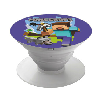 Minecraft Alex and friends, Phone Holders Stand  White Hand-held Mobile Phone Holder