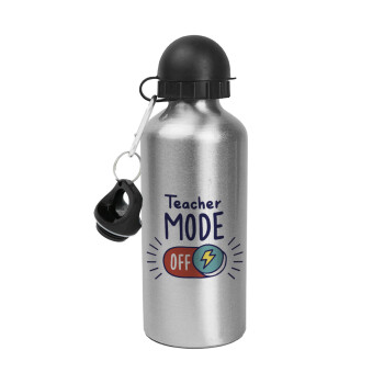 Teacher mode, Metallic water jug, Silver, aluminum 500ml