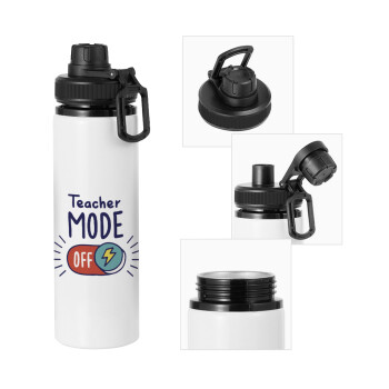 Teacher mode, Μεταλλικό παγούρι νερού με καπάκι ασφαλείας, αλουμινίου 850ml