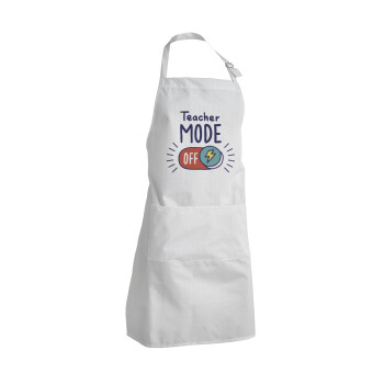 Teacher mode, Adult Chef Apron (with sliders and 2 pockets)
