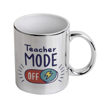 Teacher mode, Mug ceramic, silver mirror, 330ml