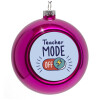 Purple Christmas tree ornament bauble 8cm