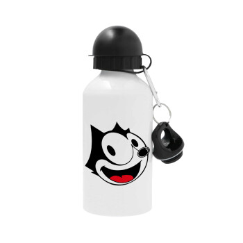Felix the cat, Metal water bottle, White, aluminum 500ml