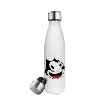 Felix the cat, Metal mug thermos White (Stainless steel), double wall, 500ml