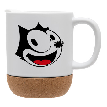 Felix the cat, Ceramic coffee mug Cork (MAT), 330ml (1pcs)