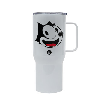 Felix the cat, Mega Stainless steel Tumbler with lid, double wall 750L