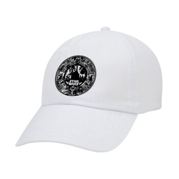 Star Wars Disk, Adult Baseball Cap White 5-panel (POLYESTER, ADULT, UNISEX, ONE SIZE)