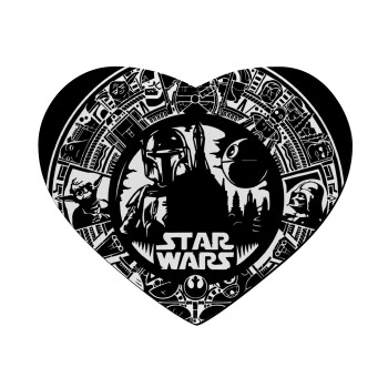 Star Wars Disk, Mousepad καρδιά 23x20cm