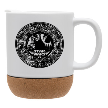 Star Wars Disk, Ceramic coffee mug Cork (MAT), 330ml (1pcs)