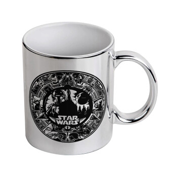 Star Wars Disk, Mug ceramic, silver mirror, 330ml