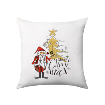 Santa Claus gold, Sofa cushion 40x40cm includes filling