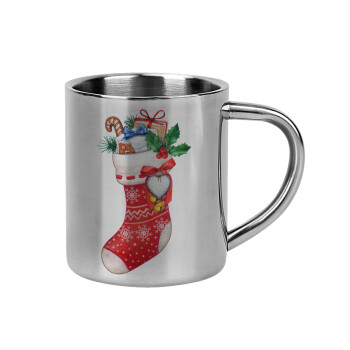 Xmas boot, Mug Stainless steel double wall 300ml