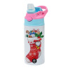 Children's hot water bottle, stainless steel, with safety straw, Pink/BlueCiel (360ml) BPA FREE