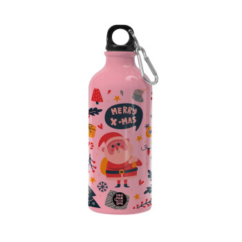 Merry x-mas pattern, Water bottle 600ml