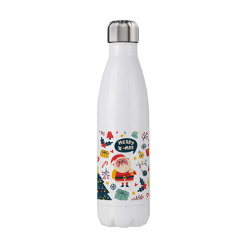 Merry x-mas pattern, Stainless steel, double-walled, 750ml