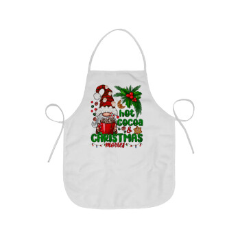 Hot cocoa and Christmas movies, Chef Apron Short Full Length Adult (63x75cm)