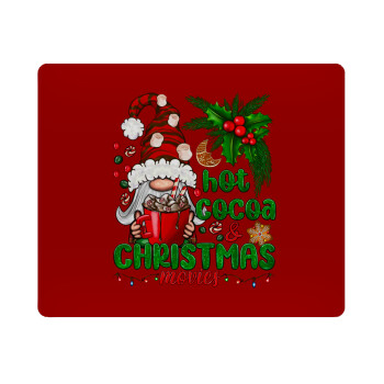 Hot cocoa and Christmas movies, Mousepad rect 23x19cm