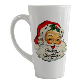 Santa vintage, Κούπα κωνική Latte Μεγάλη, κεραμική, 450ml