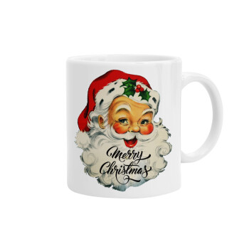 Santa vintage, Ceramic coffee mug, 330ml (1pcs)