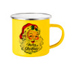 Yellow Enamel Metallic Cup 360ml