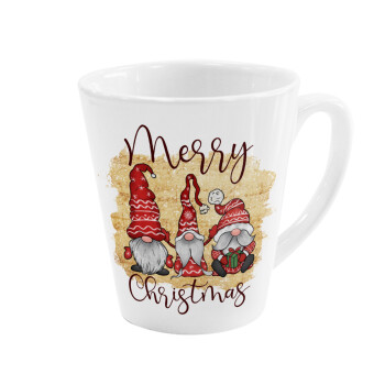 Xmas Elves, Κούπα κωνική Latte Λευκή, κεραμική, 300ml