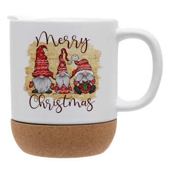 Xmas Elves, Ceramic coffee mug Cork (MAT), 330ml (1pcs)