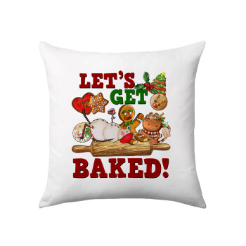 Let's get baked, Sofa cushion 40x40cm includes filling