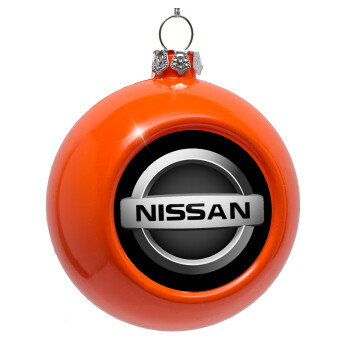 nissan, Στολίδι Χριστουγεννιάτικη μπάλα δένδρου Πορτοκαλί 8cm