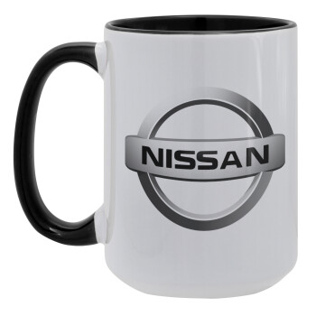 nissan, Κούπα Mega 15oz, κεραμική Μαύρη, 450ml