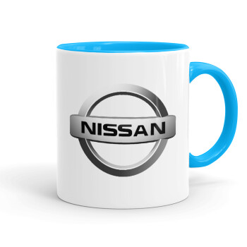 nissan, Κούπα χρωματιστή γαλάζια, κεραμική, 330ml