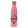 Metal mug thermos Pink Mat (Stainless steel), double wall, 500ml