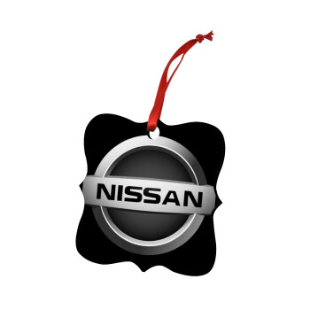 nissan, Christmas ornament polygon wooden 7.5cm