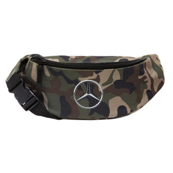 mercedes, Unisex τσαντάκι μέσης (μπανάνα) χρώματος παραλλαγή Jungle με 2 τσέπες