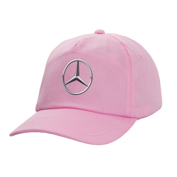 mercedes, Adult Baseball Cap, 100% Cotton, PINK (COTTON, ADULT, UNISEX, ONE SIZE)