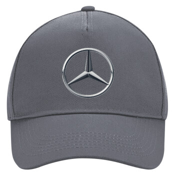 mercedes, Ultimate Adult Hat Grey, (100% COTTON DRILL, ADULT, UNISEX, ONE SIZE)