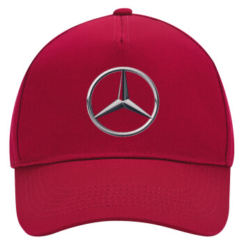 mercedes, Adult Ultimate Hat RED, (100% COTTON DRILL, ADULT, UNISEX, ONE SIZE)