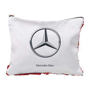 mercedes, Red sequin cosmetic bag