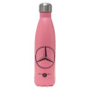 Metal mug thermos Pink Mat (Stainless steel), double wall, 500ml