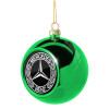 Green Christmas tree ornament ball 8cm