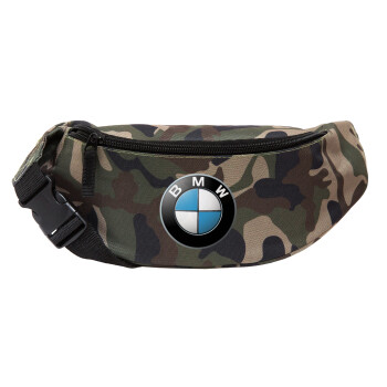 BMW, Unisex waist bag (banana) in Jungle camouflage color with 2 pockets