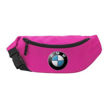 BMW, Unisex waist bag (banana) in PINK color with 2 pockets