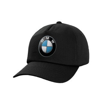 BMW, Καπέλο Ενηλίκων Baseball, 100% Βαμβακερό,  Μαύρο (ΒΑΜΒΑΚΕΡΟ, ΕΝΗΛΙΚΩΝ, UNISEX, ONE SIZE)
